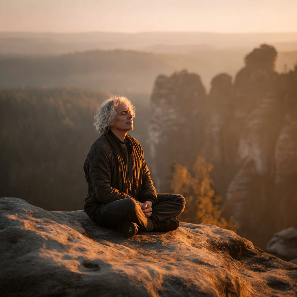 Klidná jógová lekce v útulném prostředí